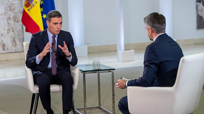 Telediario 2 - Sánchez: "Las sanciones van a durar hasta que Putin retire todas sus tropas de Ucrania"
