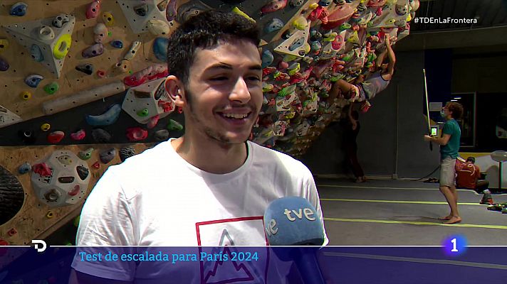 Telediario 2 - Gavà y Ginés: primer test de la nueva escalada de París 2024