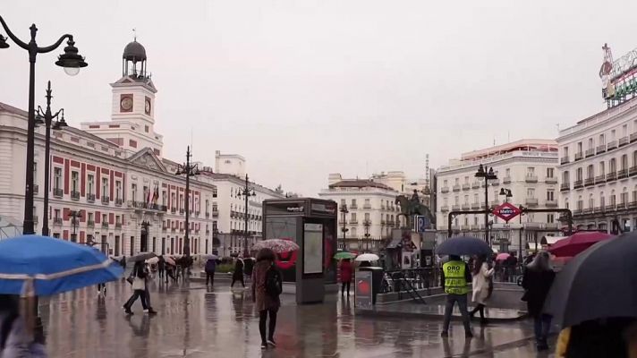 Poniente fuerte en el Estrecho y Alborán. Intervalos de viento fuerte en el oeste de Canarias, en los litorales gallego y cantábrico y en áreas de montaña