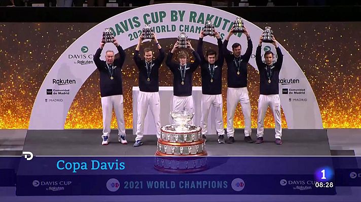 Telediario Matinal - España se mide en Rumania en la Davis con el debut de Alcaraz