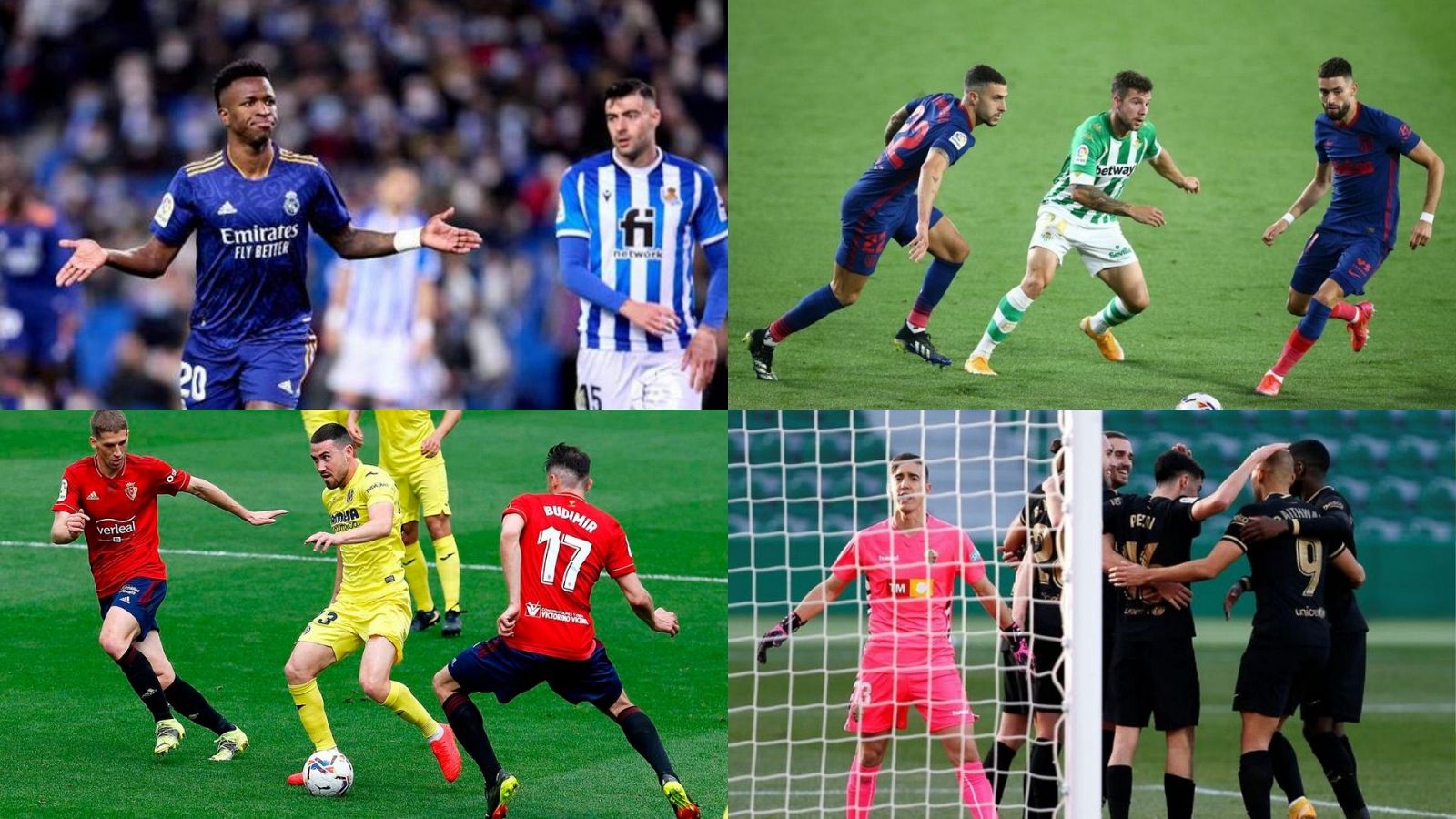 Real Madrid, Real Sociedad, Barça, Betis y Atlético pelearán entre ellos por los puestos Champions