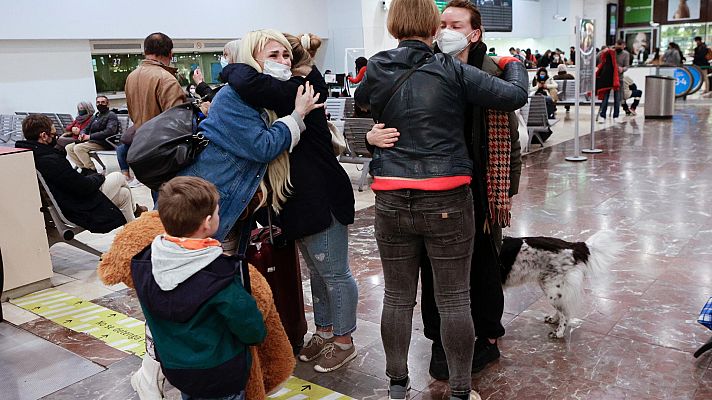 Telediario 2 - De Ucrania a Bilbao por la guerra: "Cuando todo acabe quiero volver a mi país"