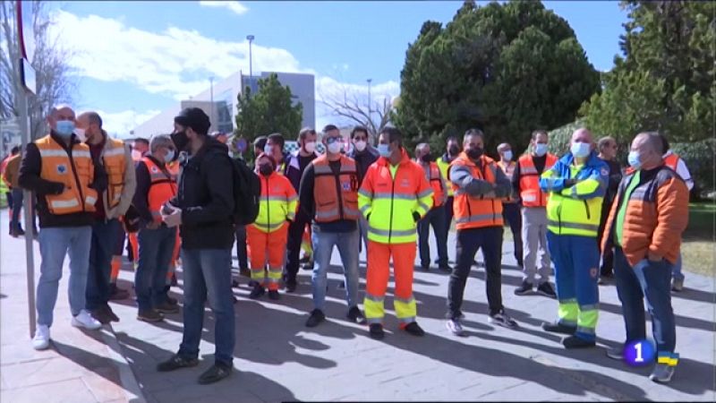 Los trabajadores del Servicio Extremeño en huelga - 07/03/2022
