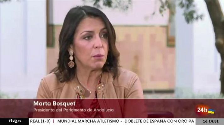 Marta Bosquet, presidenta del Parlamento de Andalucía