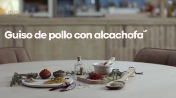 Receta de guiso de pollo con alcachofas