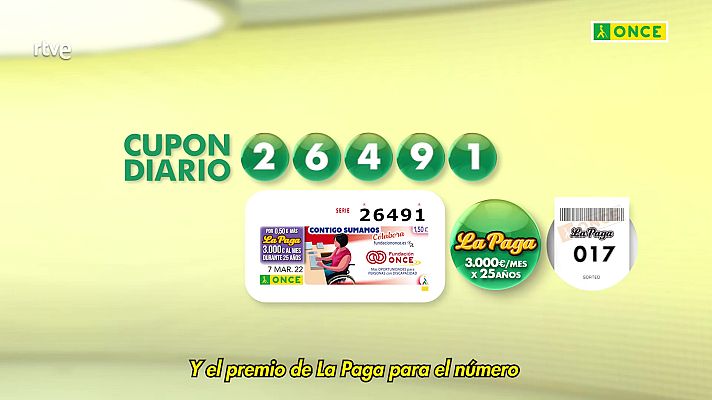 Sorteos ONCE - Sorteo ONCE - 07/03/22