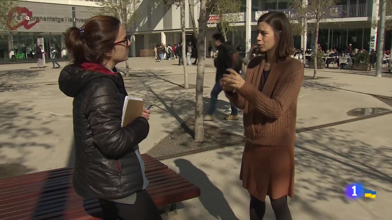 Els estudiants protesten a Barcelona contra la violència masclista