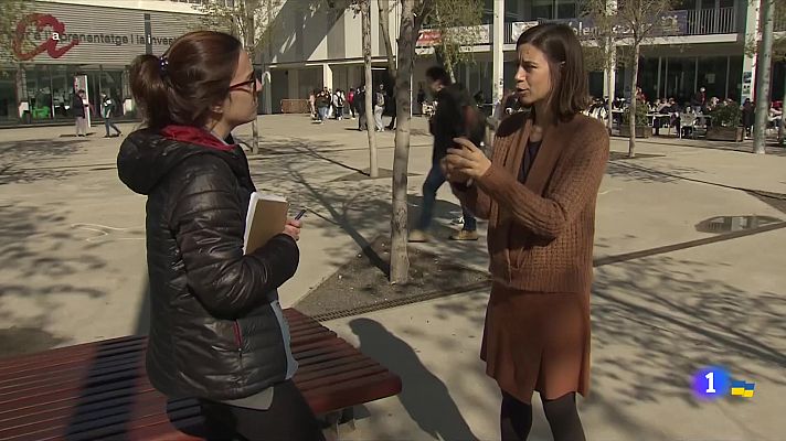 Els estudiants protesten sota el lema "Me Too Universitats" contra la violència masclista