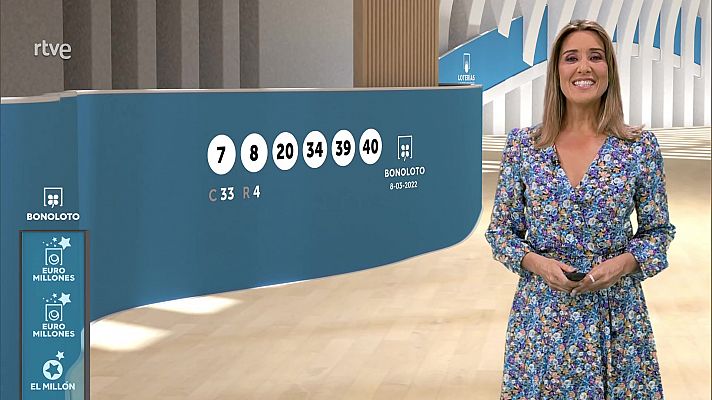 Loterías - Sorteo de la Bonoloto y Euromillones del 08/03/2022