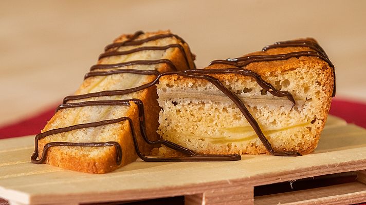 Sergio cocina - Milhoja bizcochada con frutas