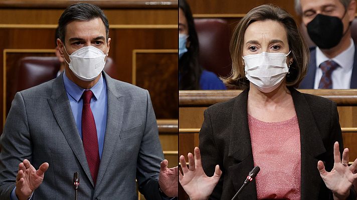 Telediario 1 - El PP acusa a Sánchez de "utilizar" la guerra en Ucrania como "coartada" para la inflación y el presidente le pide "respeto"