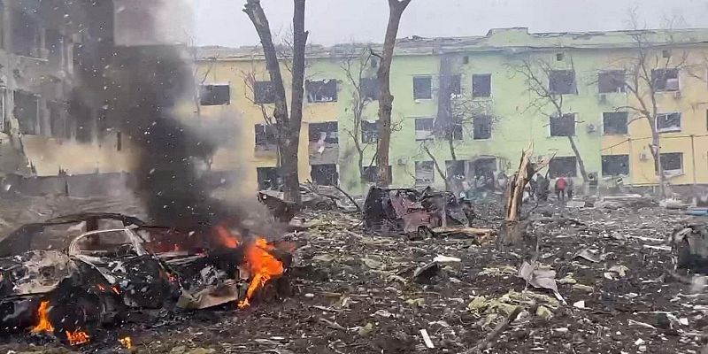 Rusia ataca un hospital infantil en Mariúpol