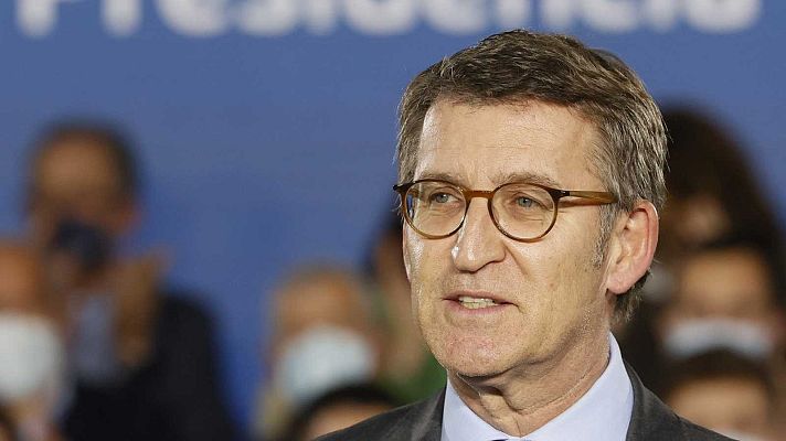 Telediario 2 - Feijóo presenta más de 55.000 avales para liderar el PP