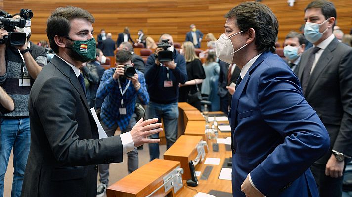 Telediario 1 - El PP abre la puerta en Castilla y León al primer gobierno autonómico con Vox