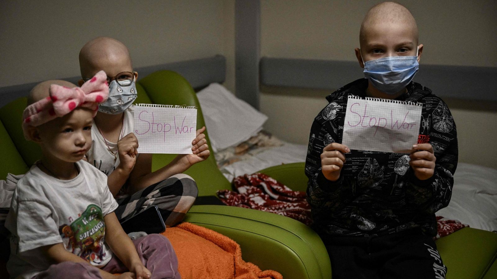 Solidaridad con Ucrania: 30 niños con cáncer llegarán a España