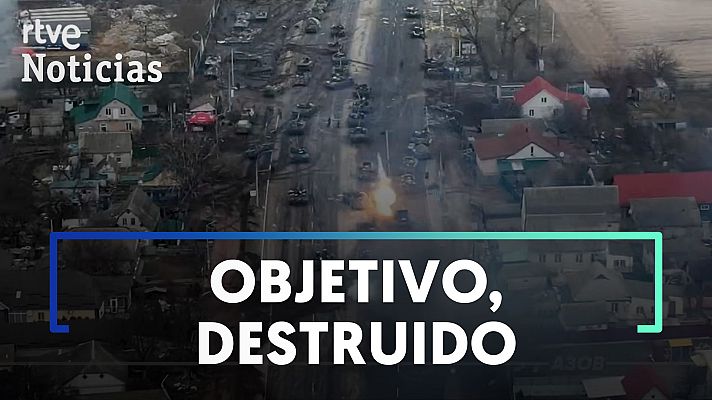 Modo Digital - Ucrania publica un vídeo de un ataque a un batallón de tanques rusos en Brovary