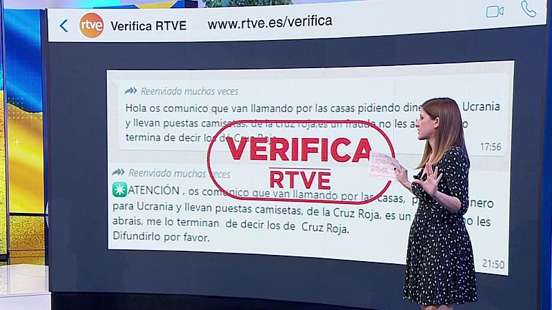 VerificaRTVE: cuidado con este engaño a través de WhatsApp en nombre de Cruz Roja - Ver ahora