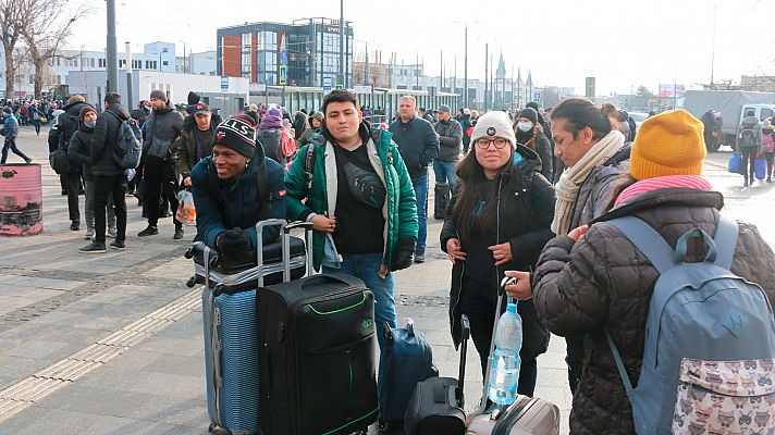 Leópolis, última parada de los refugiados en Ucrania