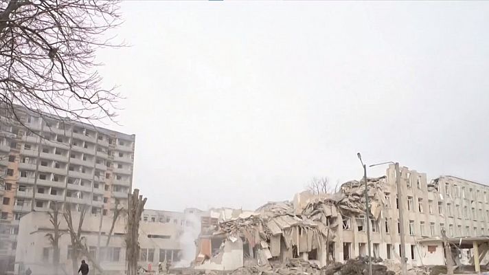 Telediario 2 - Yitomir, la ciudad destruida por los misiles rusos