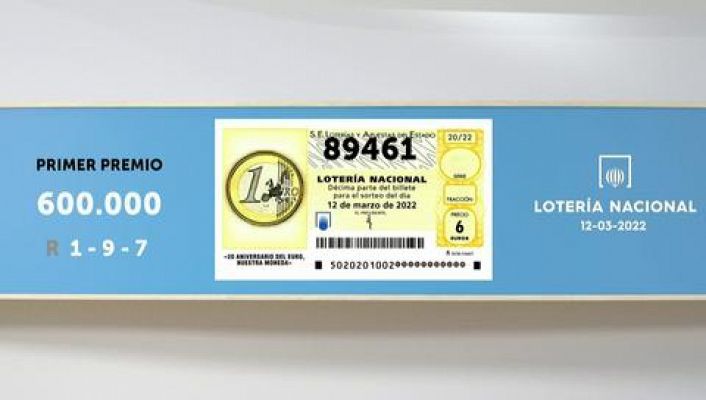 SELAE - Sorteo de la Lotería Nacional del 12/03/2022