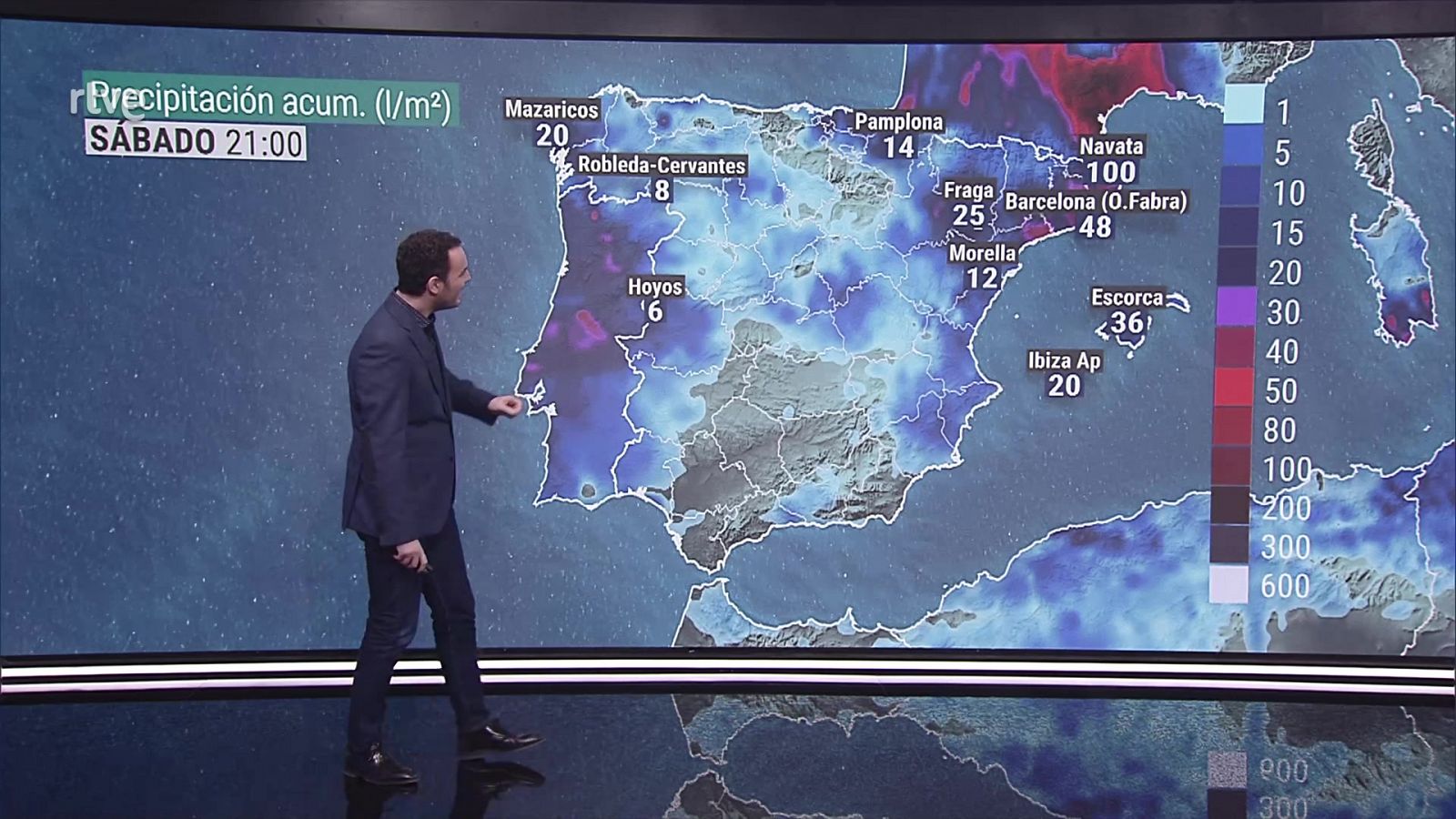 Nevadas en el Pirineo. Viento fuerte en puntos de Galicia y en el Ampurdán - ver ahora