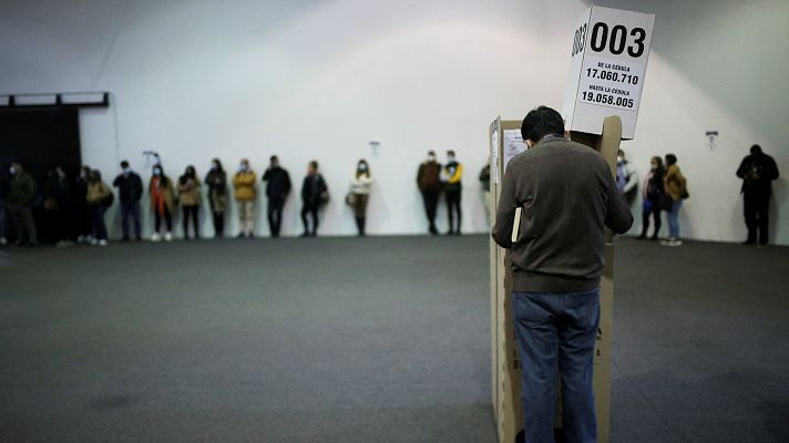 Telediario 1 - Colombia celebra elecciones legislativas como anticipo de las presidenciales