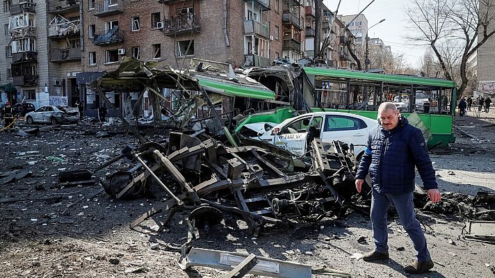 Nueva jornada de bombardeos en Kiev