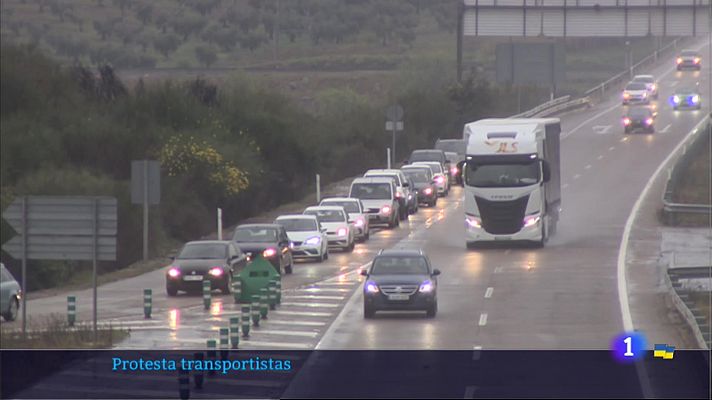Noticias de Extremadura - Protesta de transportistas
