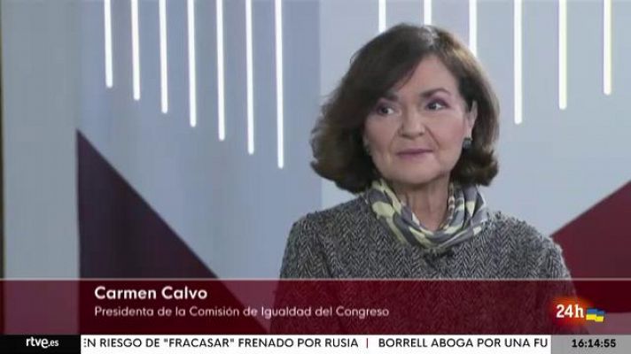 8M: Carmen Calvo, presidenta de la Comisión de Igualdad