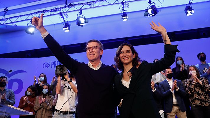 Telediario 2 - Ayuso cierra filas en torno a Feijóo: "Somos un equipo que tiene poca paciencia para tonterías"