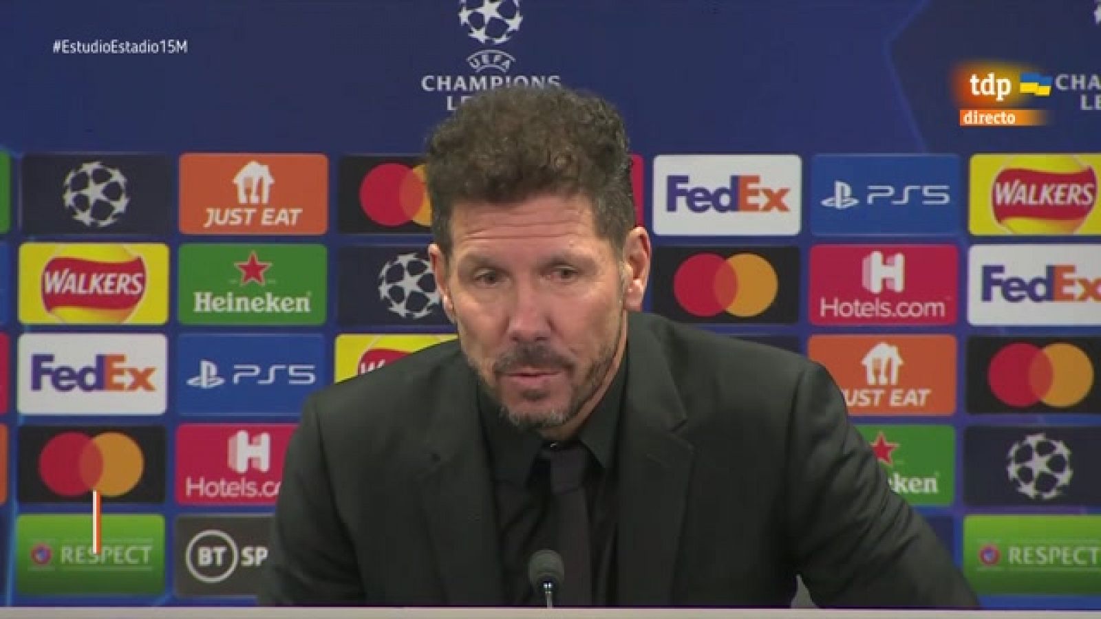 Simeone, tras pasar a cuartos: "Siento felicidad"