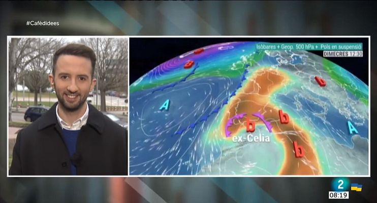 El temps - Cèlia es desfà, però es mantenen el vent, l'onatge i la pols