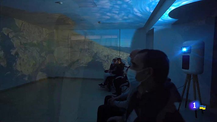 Telediario 2 - Hacer cumbre en el Aneto desde la cama de un hospital