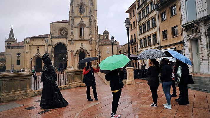 El tiempo - Nubosidad con lluvias fuertes en diversas zonas de España