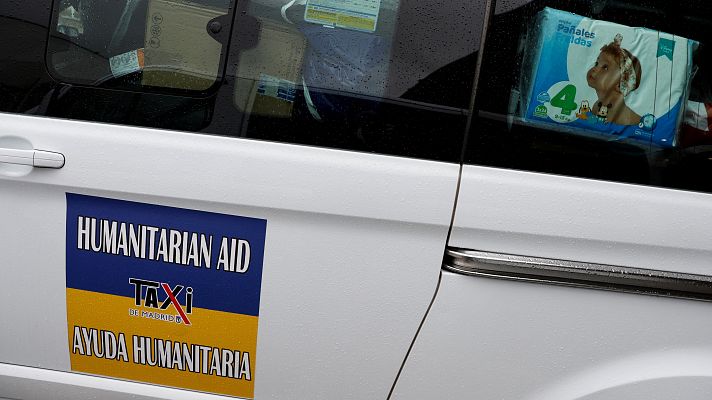 6.000 kilómetros en taxi para traer a España a 135 refugiados ucranianos