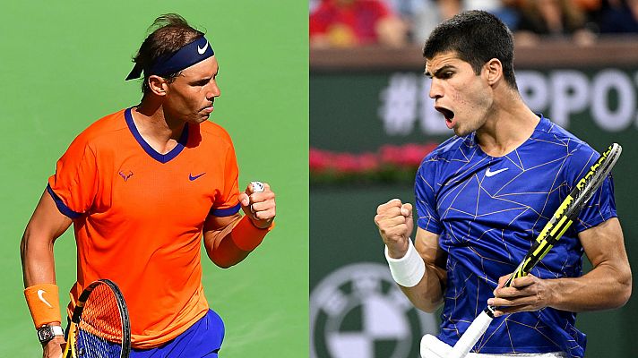 Nadal y Alcaraz están a un paso de cruzarse en Indian Wells