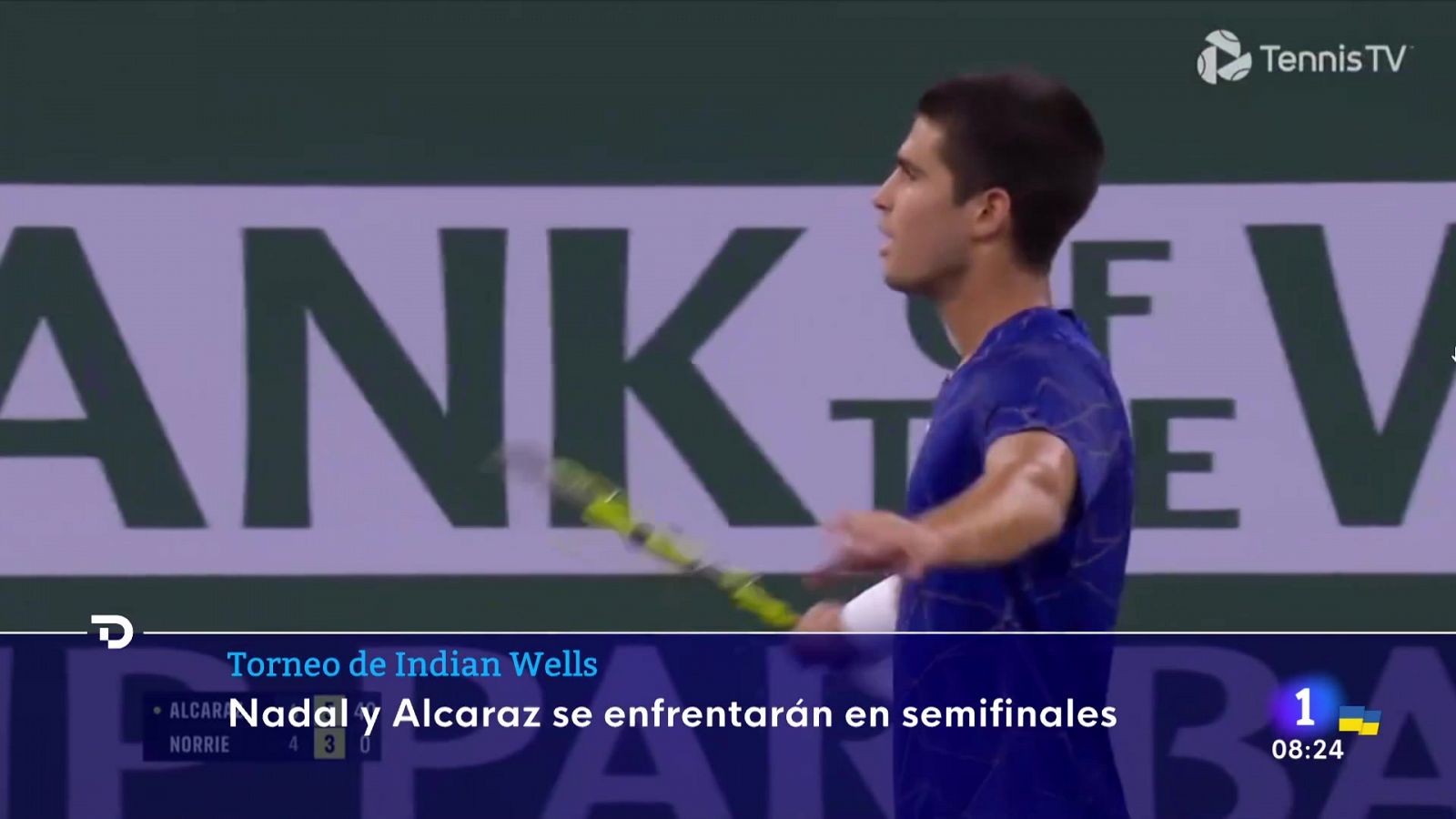  Nadal y Carlos Alcaraz se citan en semis de Indian Wells