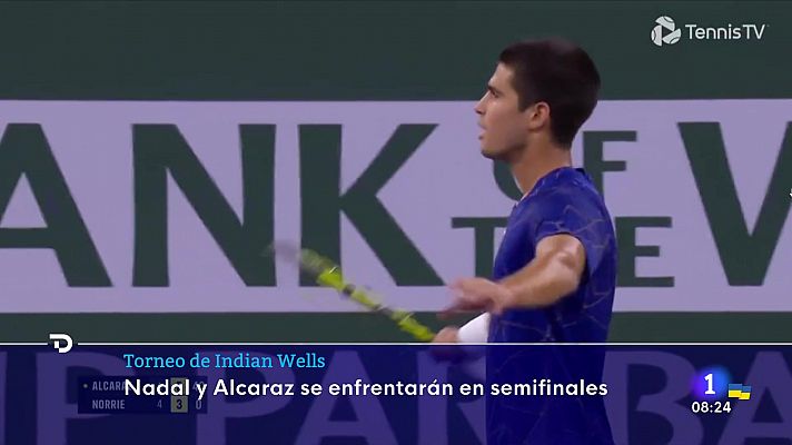 Rafa Nadal y Carlos Alcaraz se citan en semis de Indian Wells 