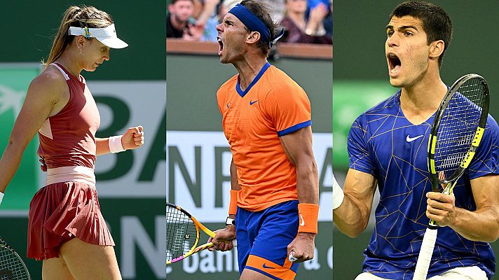 Badosa, Nadal y Alcaraz, tres españoles en semifinales de Indian Wells