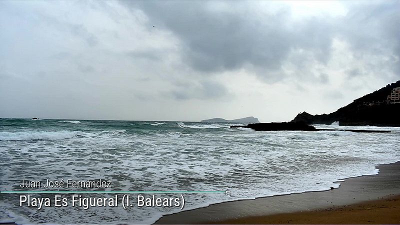 Viento fuerte o con intervalos de fuerte en áreas del litoral mediterráneo peninsular y en Baleares - ver ahora