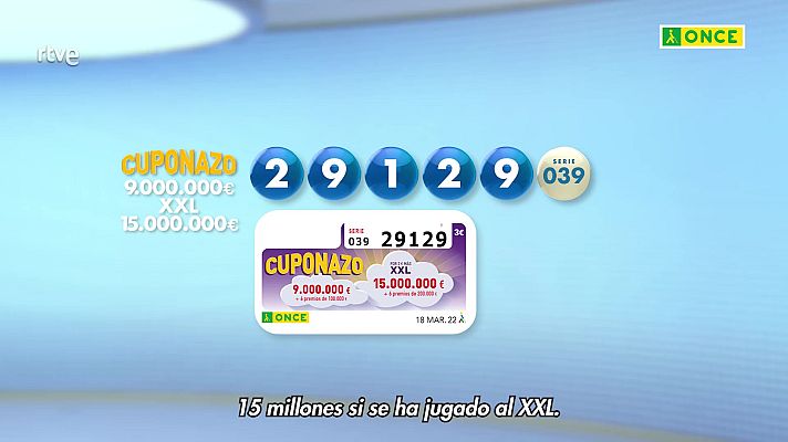 Sorteos ONCE - Sorteo ONCE - 18/03/22