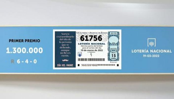 SELAE - Sorteo de la Lotería Nacional del 19/03/2022