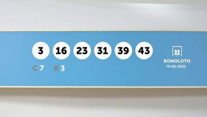 SELAE - Sorteo de la Bonoloto del 19/03/2022