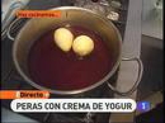 RTVE Cocina - Peras con crema de yogur