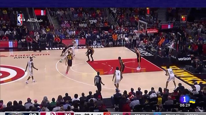 Telediario Matinal - Gran actuación de Willy Hernangómez en la victoria de Pelicans ante los Atlanta Hawks
