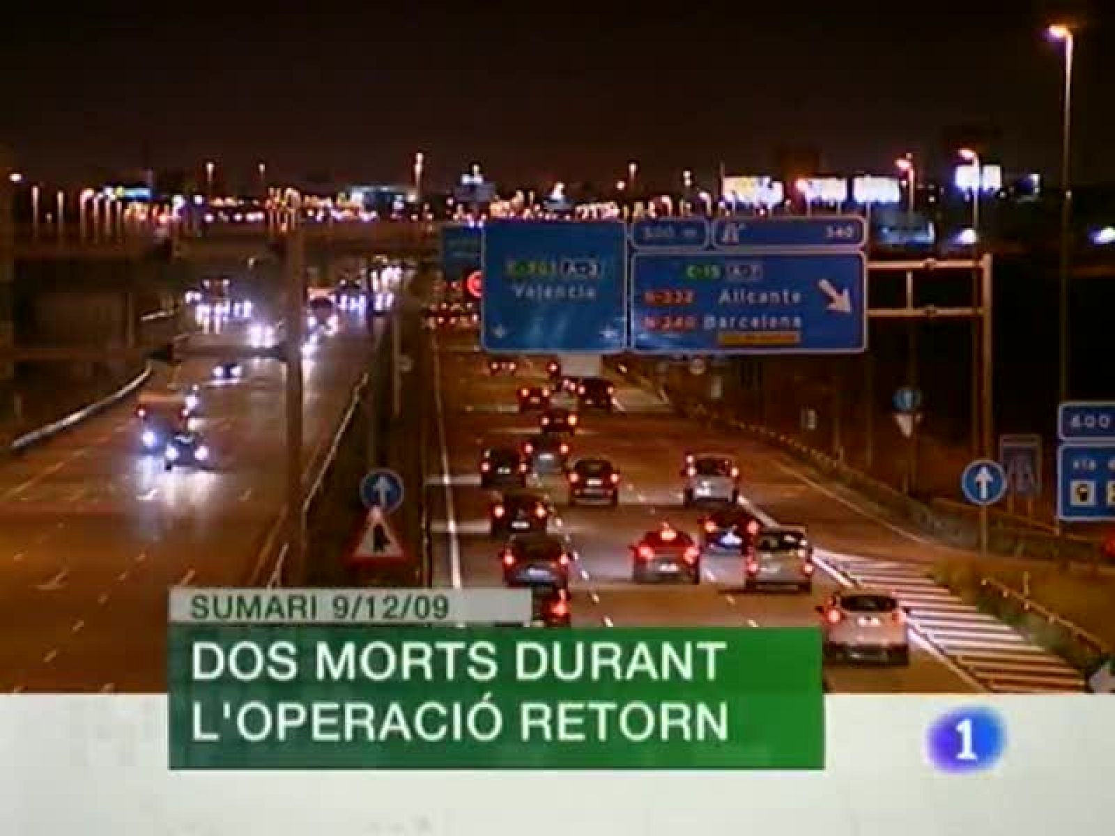  L'Informatiu. Informativo Territorial de la C.Valenciana (09/12/09)