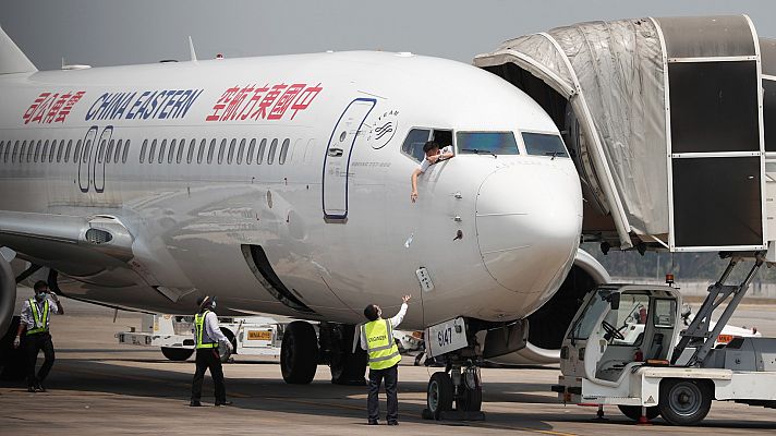 Accidente aéreo en el sur de China