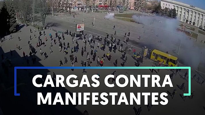 Modo Digital - Rusia reprime con disparos una manifestación contra la invasión en Jersón