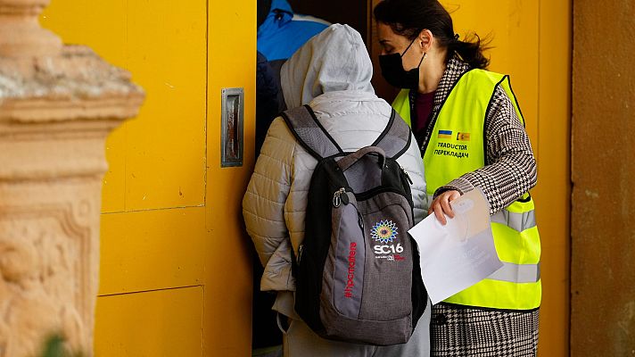 De Polonia a Aragón para huir de las bombas: el viaje de 33 refugiados ucranianos