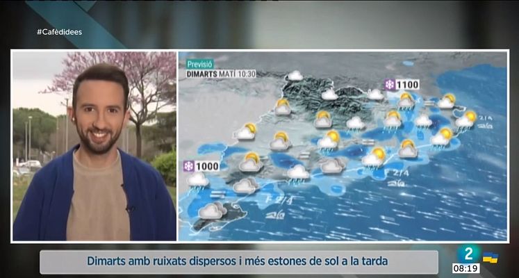 El temps - Més ruixats, més ullades de sol i mala mar